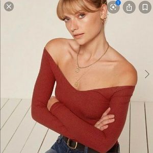 Reformation Sundown Red Top